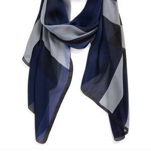 Burberry giant check silk scarf